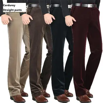 Pantaloni di velluto a coste da lavoro casual da uomo del nuovo autunno 2025 Pantaloni dritti multicolori intelligenti Taglia 44 1
