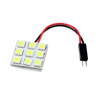 

Car led light 9 SMD 5050 LED T10 BA9S Dome Festoon Car Interior reading roof dome license plate Light Panel Lamp 12V universal