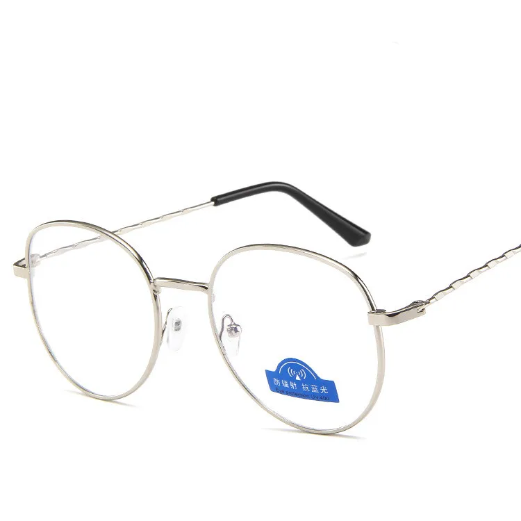 Компьютерная круглая оправа очки с принтом женские лучи излучения Gamin оправы для очков металл унисекс анти синий светильник мужские очки с оптической оправой