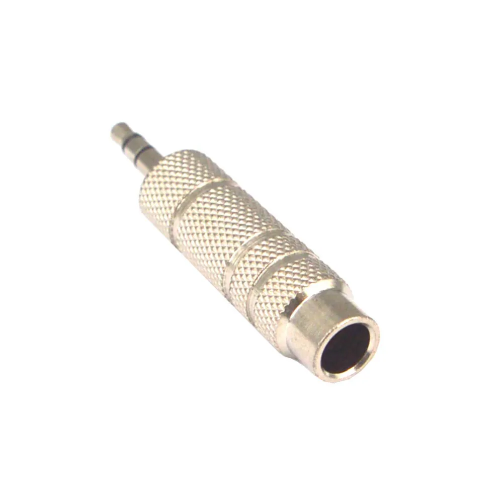

6.35mm Female to 3.5mm male Nickel Plated Headphone Stereo Audio Jack Adapter Earphone Plug