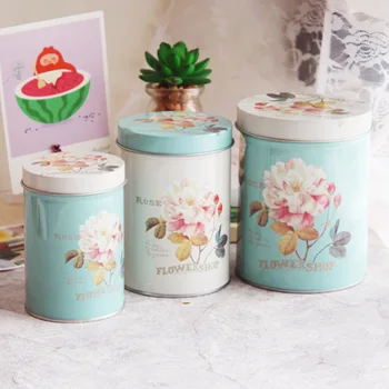 

Zakka 3pcs/lot Tin Box Multi-use Case Candy or tea Can Set Home Storage Hot Selling Box square W3663