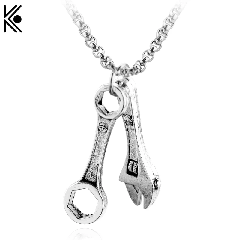 Motorcycle Spanner Pendant Wrench Necklaces & Pendants Jewelry Classic
