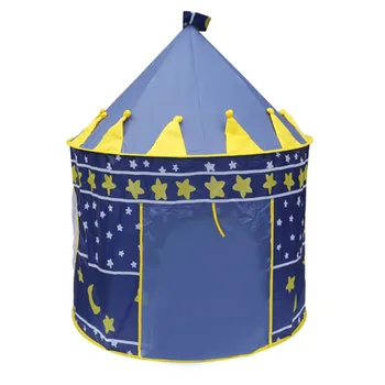 

Castle Play Tent Portable Foldable Tipi Prince Folding Tent Children Castle Cubby Play House Gifts For Kids Outdoor Toy Tents