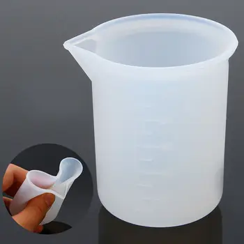 

1pcs Silicone 100ml Measuring Cup For Jewelry Crystal Scale Resin Glue Molds Kitchen Tools Accessory Free Shipping
