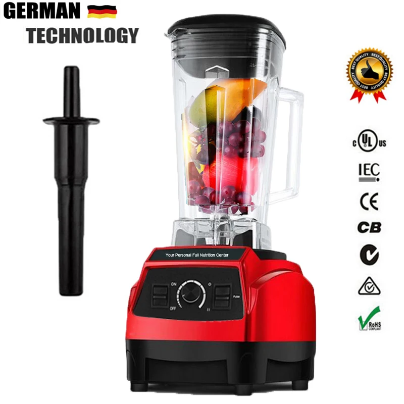 3HP 2200W BPA FREE 2L commercial grade home professional power blender