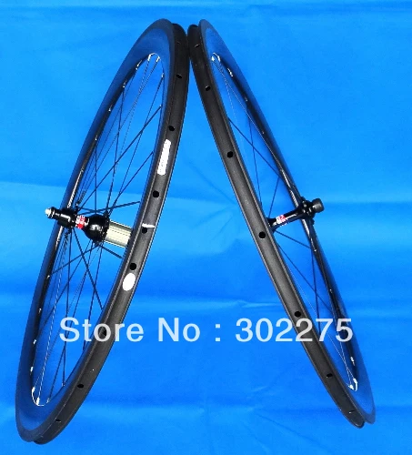 Full Carbon 29er Wheelset Clincher Rim + Spokes hub Brake Pads QR skewers (28 32) | Спорт и развлечения