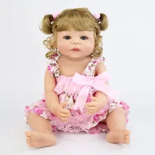 55 см полностью силиконовая виниловая кукла-Реборн, Реалистичная кукла принцессы для новорожденных, Bebe Alive, подарок на день рождения для девочек, домик для купания, игрушка