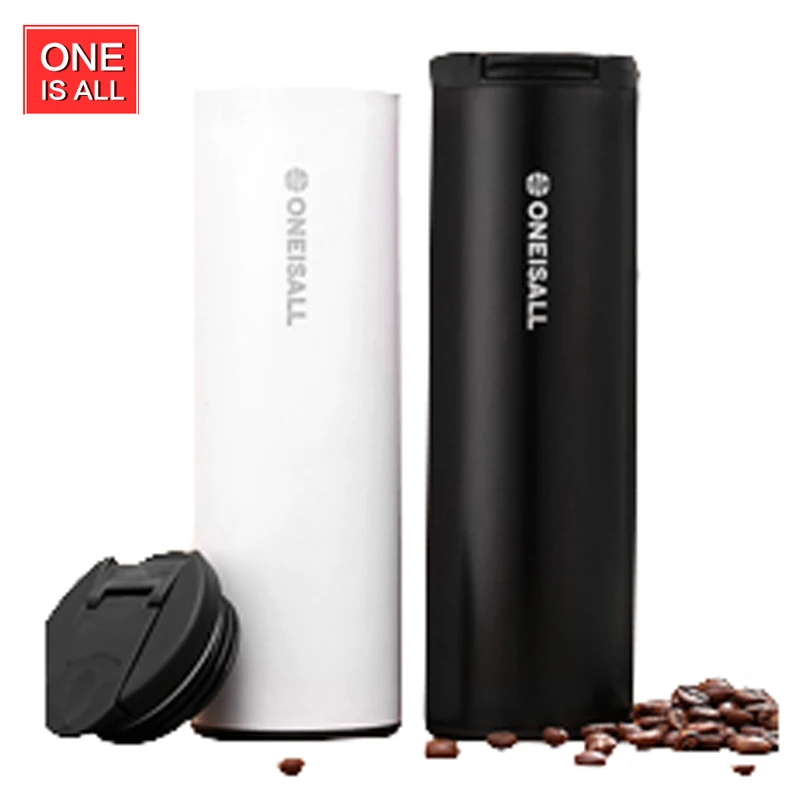 OneIsAll 500ml Coffee Cup Vacuum Flask Coffee Mug With Cover Stainless Steel Water Bottles Mug Male Female Cup GYBL097 all-one-vacuum : image OneIsAll 500ml Coffee Cup Vacuum Flask Coffee Mug With Cover Stainless Steel Water Bottles Mug Male Female Cup GYBL097 all-one-vacuum