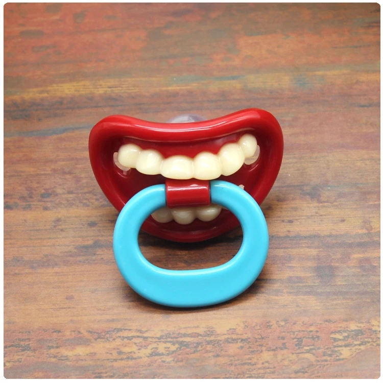 5 WOWFUNNY Infant Baby Silicone Soothie Pacifier Beard Funny Teeth Soothers Pacifiers Boys Girls Dummy Safety Teether Soother