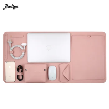 

New PU Leather Laptop Bag 13 15 Women Men Protective Case Notebook Bag Versatile Large Capacity Cover Case Laptop MacBook