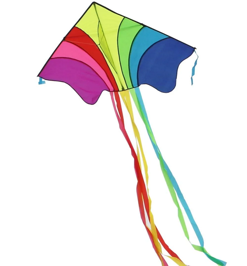 free shipping high quality rainbow kite children kite wholesale ripstop