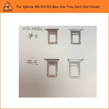 

10PCS/Lot Brand New SIM Card Reader Connector Socket Tray Holder Slot Module for Iphone XR/XS/XS Max Sim Tray Card Repair Parts