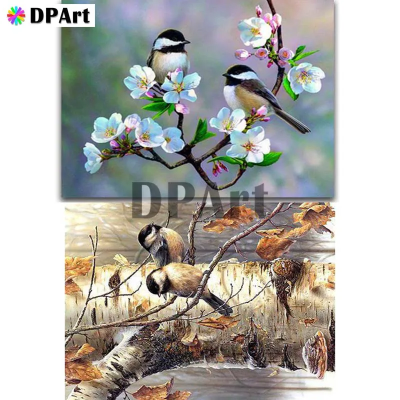 

Diamond Painting 5D Full Square/Round Drill Birds Daimond Embroidery Painting Cross Stitch Mosaic Crystal Picture Wall Dec M909