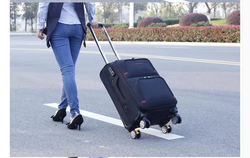 Дорожная сумка для багажа на колесиках, бизнес чемодан для путешествий, Оксфорд, Спиннер, чемодан на колесиках, сумки на колесиках для мужчин