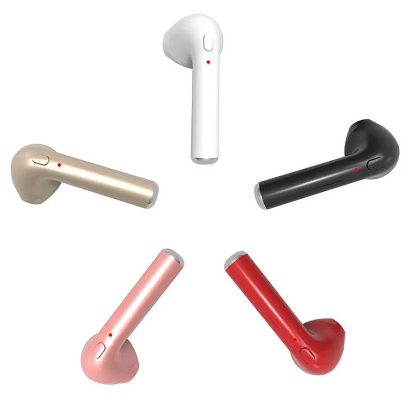 Bluetooth Earphone i7s Ear Hook Buds Wireless Headphones Mini Stereo Earpiece With Mic Sport Headset For Phone Xiaomi Samsung
