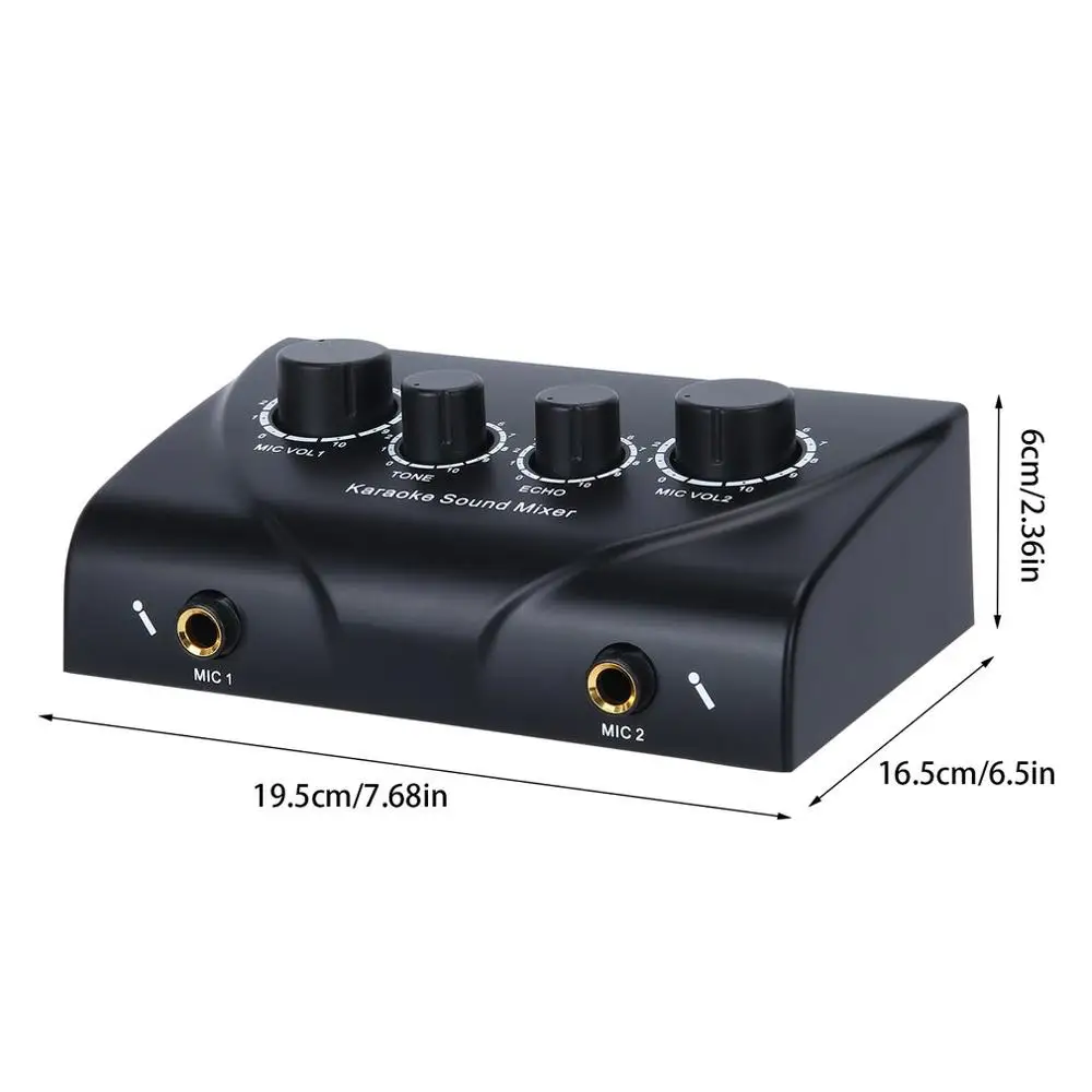 Karaoke Sound Mixer Professional Audio System Portable Mini Digital Audio Sound Karaoke Machine Echo Mixer System Player