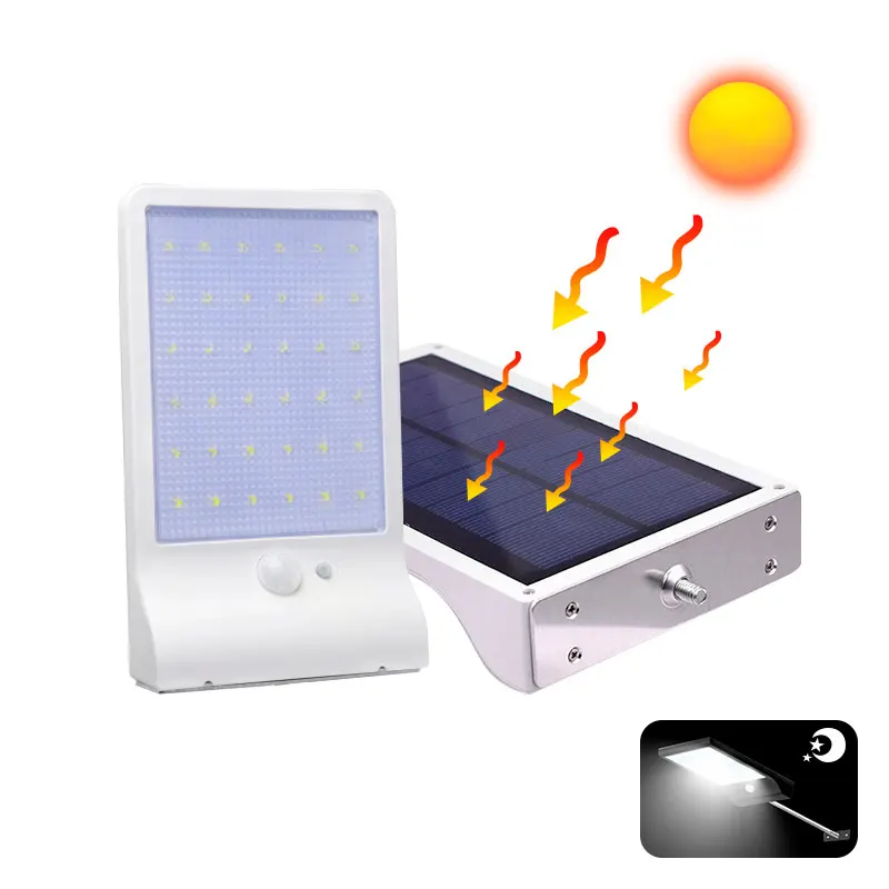 Солнечный светодиодный уличный фонарь 36 светодиодный s 3 режима PIR датчик движения светодиодный солнечный светильник для двора гаража тропинка настенная лампа для высокого освещения энергия Saaving