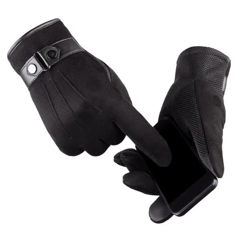 Neue Designer Herren Handschuhe Hohe Qualität Aus Echtem Leder Schaffell Handschuhe Warme Winter Handschuhe Smartphone/Ipad ein paar