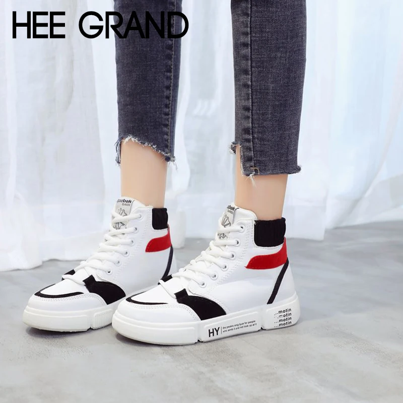 

HEE GRAND 2018 New Women Fashion Flats Canva Shoes Casual Outdoor Women Causal Working Shoes Women Lace-up Shoes XWD7048