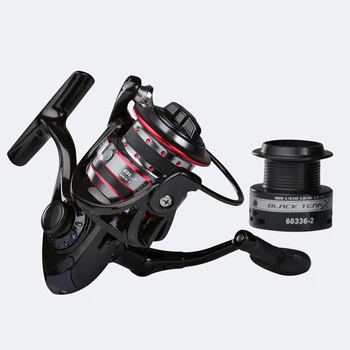 

Obei black tena 10KG Drag Carp Fishing Reel with Extra Spool Front and Rear Drag System Freshwater Spinning Reel
