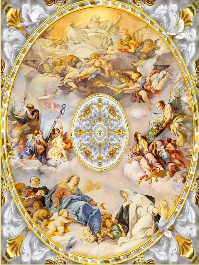 Parede Rolo, Papel de parede, Pintura Mural, Top Teto, 3D Photo Murais