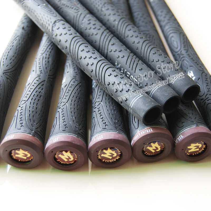 Новые ручки для гольфа высокого качества резиновые величество Гольф рукоятки для клюшек черного цвета 20 шт./партия Гольф Драйвер нескользящие носки
