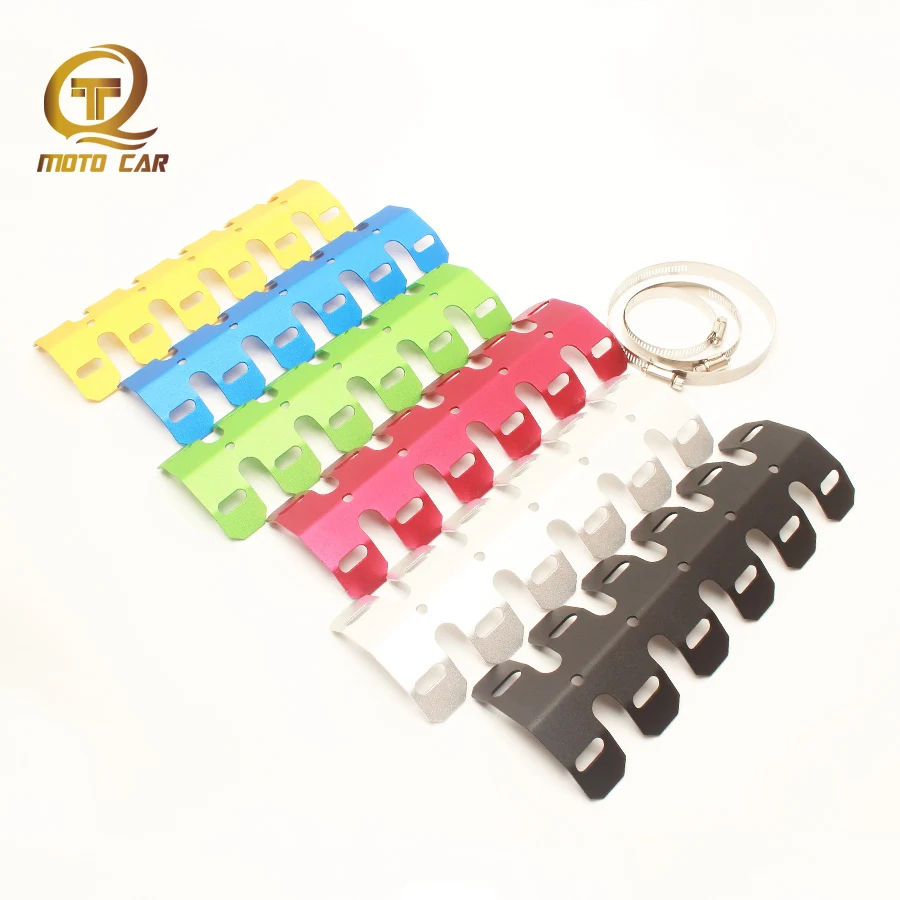 

Motorcycle Exhaust Cover Pipe Escape Exhaust Heat Shield Protector CNC Mid Link Pipe for Pitbike Pit Dirt Bike Nmax R15 Tmax SC