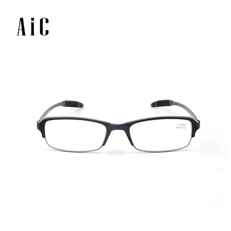 

TC213 Fashion Foldable Men And Women Plastic Frame Slim Reading Glasses 1.0 1.5 2.0 2.5