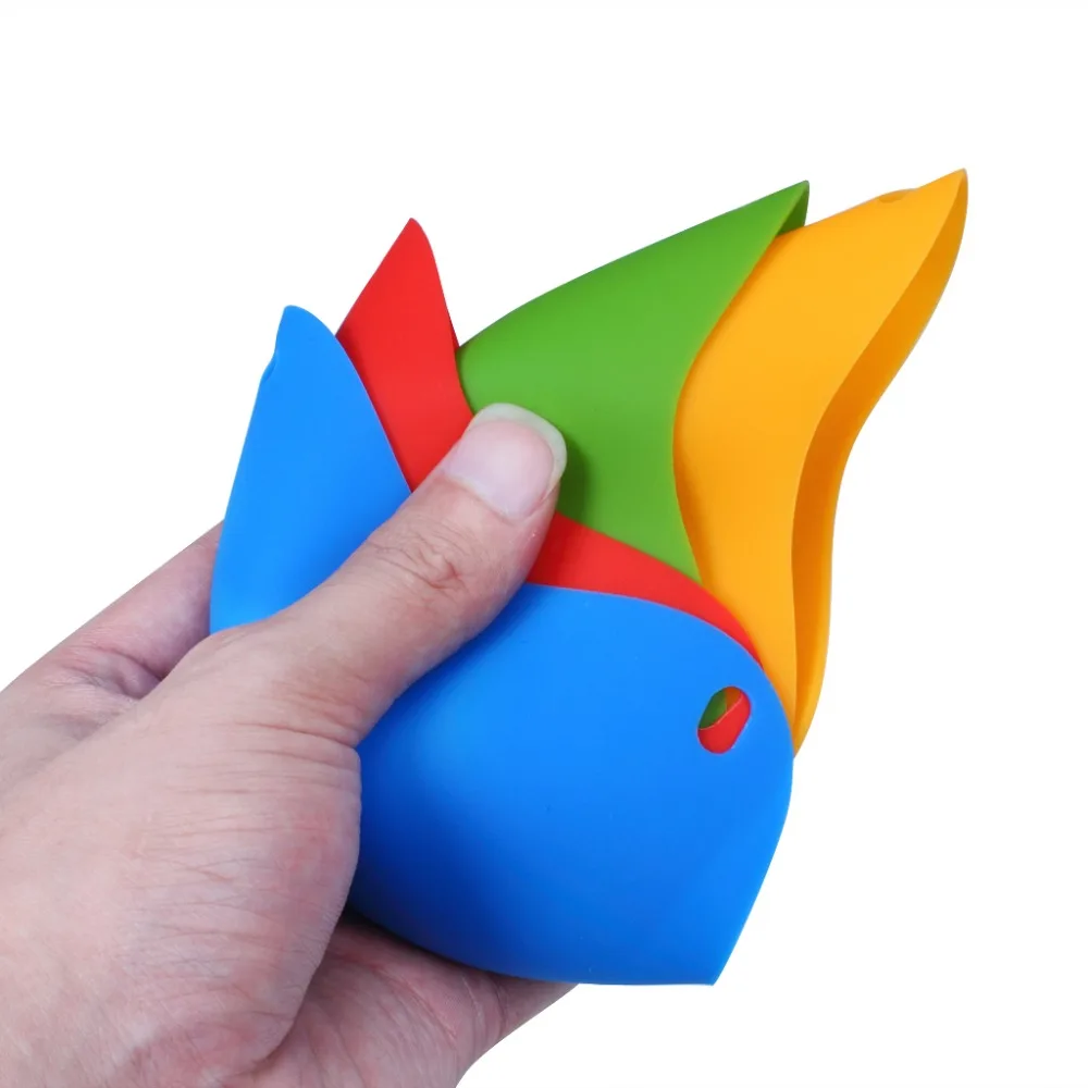 Set Of 4 Silicone Egg Poaching Cups with Ring Standers For Microwave or Stovetop Egg Cooking BPA Free  (8)