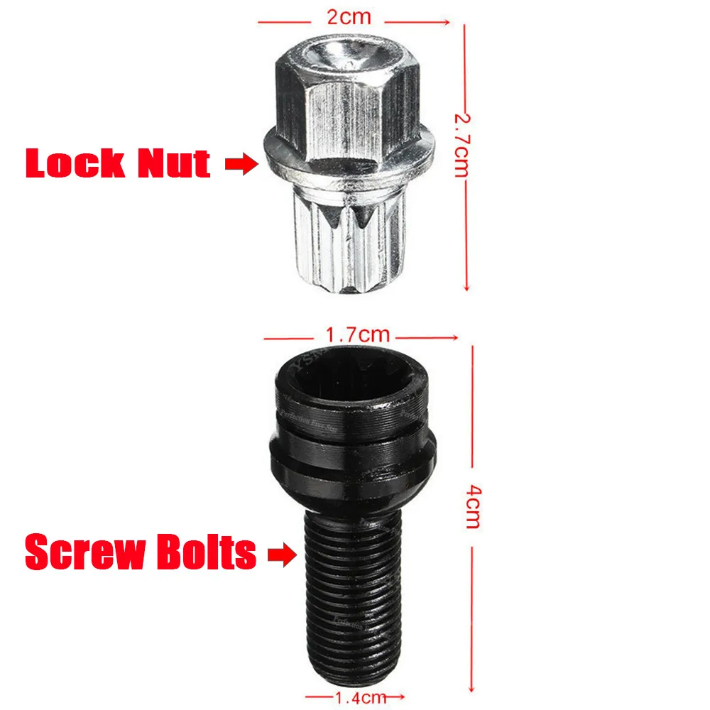 8D0601139F 000 Противоугонные колеса Болт замок гайка ключ адаптер для VW Golf Jetta Passat Audi A4 A6 A8 TT