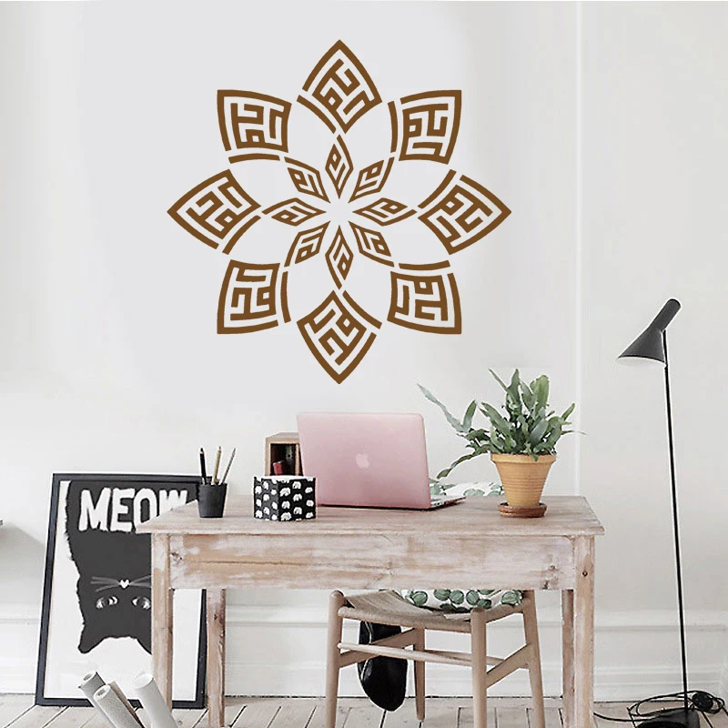 Alhamdulillah Floral Islamic Muslim Wall Sticker Art Decals Home Decoration Vinyl Furniture Deursticker Room Mural F725