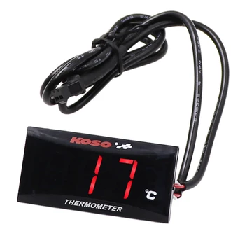 

Motorcycle Digital Water Thermometer Gauge KOSO Waterproof Water Temperature Meter LED Display for Yamaha Nmax Blue Red LED
