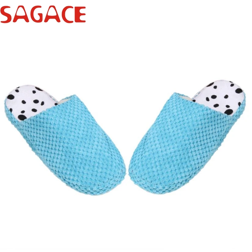 

Lovely Small Balls Home Floor Soft Stripe Slippers Female Shoes  Drop Shipping 17Mar20