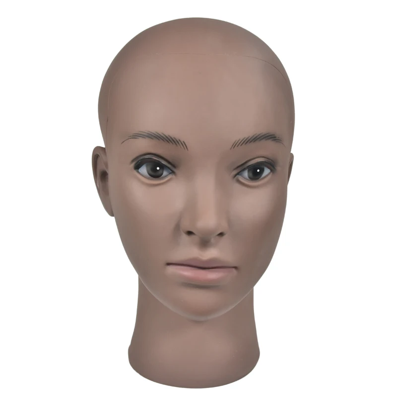 High Quality Mannequins PVC Female Bald Mannequin Head Model Wig Making