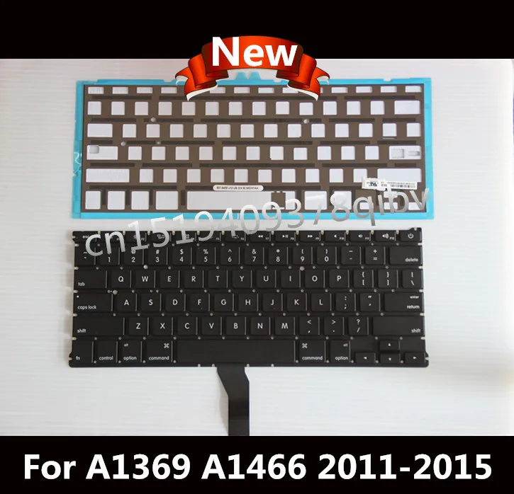 

Brand New Laptop Replacement Keyboard for Macbook Air A1369 A1466 US keyboard QWERTY Standard with Backlight 2011-2015 Year