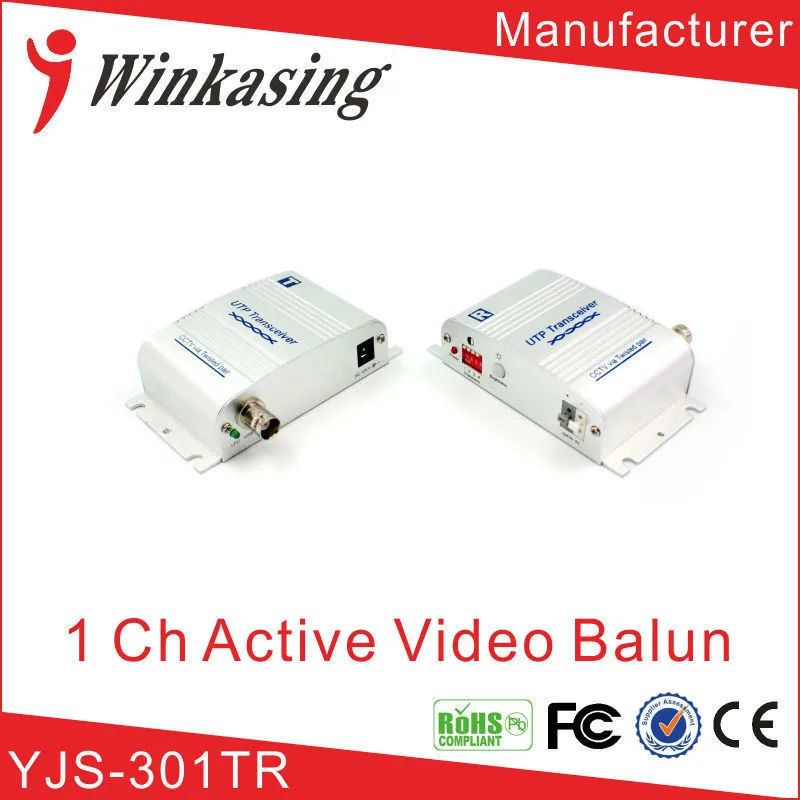 

High quality 1 Channel Twisted Pair Active Balun Video transmitter utp transceiver