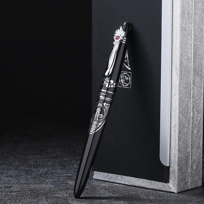 Роскошный уникальный серебряный зажим Ручка-роллер хорошее качество Пикассо Pimio 928 деловые офисные Подарочные ручки с высококлассной