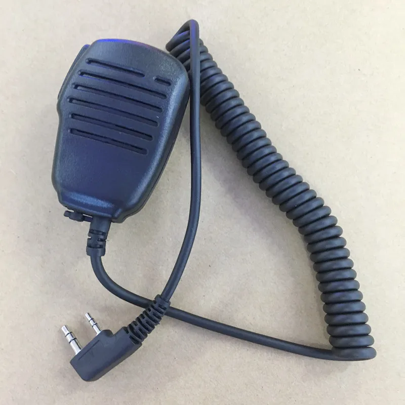 honghuismart shoulder microphone handfree speaker 2 Pins K plug for KENWOOD BAOFENG UV5R Quansheng Puxing Wouxun