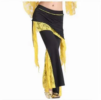 

New belly dance costumes senior sexy crystal cotton lace belly dance pants for women belly dance trousers