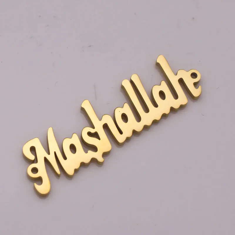 

Mashallah stainless steel small Pendant islam muslim jewelry