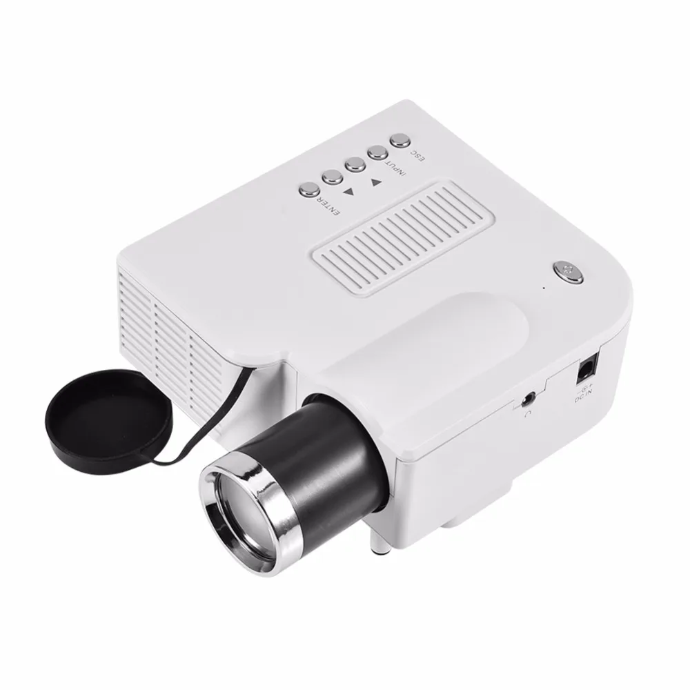 Мини-проектор для личного домашнего кинотеатра светодиодный HD HDMI проектор с несколькими интерфейсами медиаплеер 1920x1080 P AV USB VG 24w US Plug
