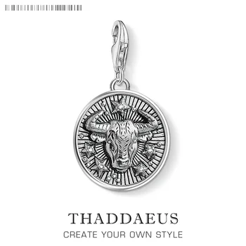 

Zodiac Sign Taurus Charm,Europe Style Club Good Jewelry For Women Men,2019 Summer Star Gift In 925 Sterling Silver Fit Bracelet