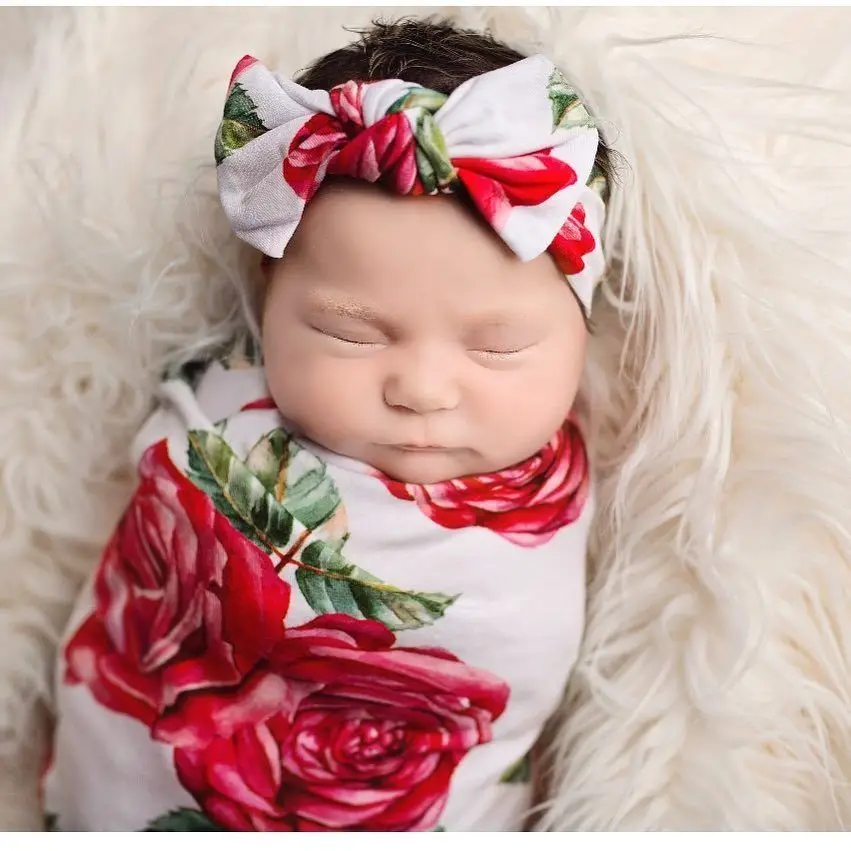 floral muslin wrap