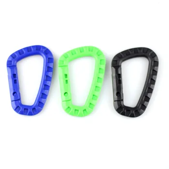 

1PCs Climbing Carabiners Buckles Hooks Clip Militery Survival Kit Edcgear Emergency Plastic Outdoor EDC Camping Equipment