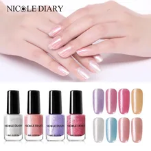 NICOLE DIARY 6 мл мерцающий Отшелушивающий лак для ногтей мерцающий жемчужины для дизайна ногтей лак на водной основе маникюрный лак для творчества украшение