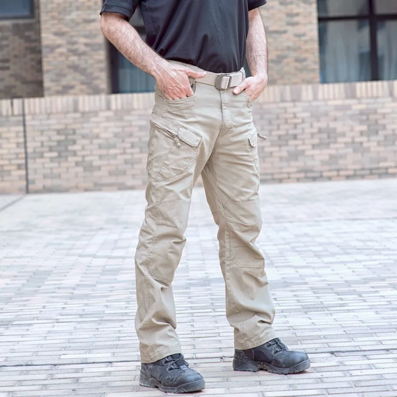 

Spring autumn men's IX7 City Military tactics trousers Outdoor camping trekking Climbing Hiking pants Combat Overalls Elastic
