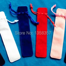 3,5*17 см Бархатный ювелирный мешочек Бархатный мешочек замшевый чехол для ручки записывающая ручка мешочек перьевая ручка мешочек для украшений