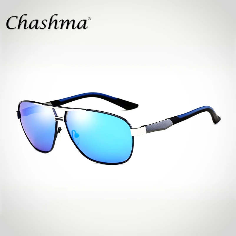 Мужские солнцезащитные очки CHASHMA брендовые поляризационные в алюминиево