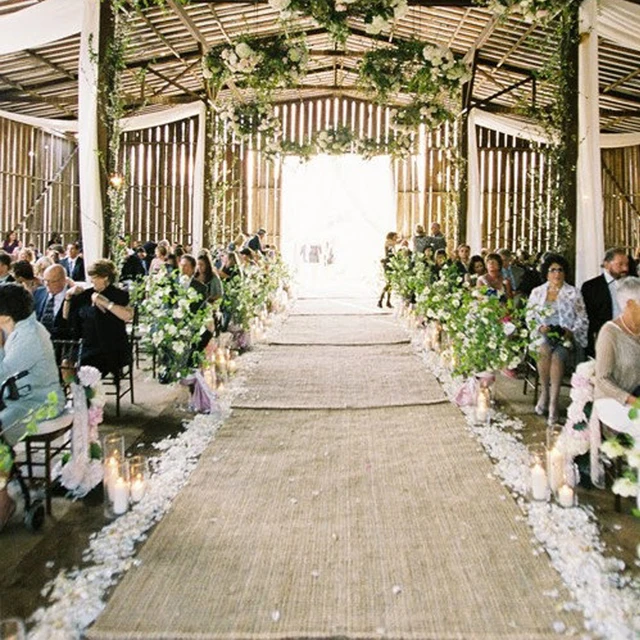 Burlap Aisle Runner Wedding Burlap Aisle Runner Wedding Church