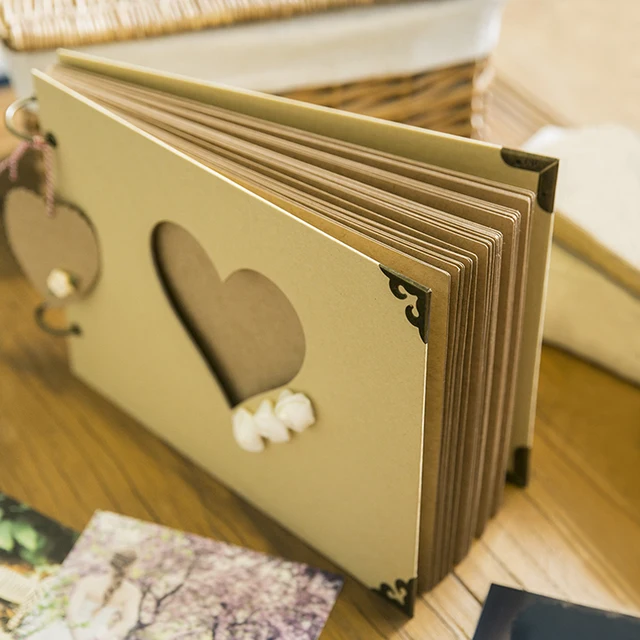 blumen diy album kreativen hohlen liebe stil 10 zoll handgemachte album de fotos